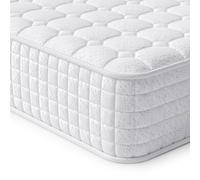 Vesgantti Colchón de 24 cm de Altura, H3, 90 x 200, Resistencia Media, 7 Zonas, colchón ortopédico de muelles ensacados con Certificado Öko-Tex (Blanco, Parte Superior Ajustada)