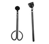 VESHENVEN Juego de Cortador y Apagador de Mecha para Velas, 2 Piezas, Accesorios Elegantes para Velas en Acero Inoxidable, Kit de Cuidado para Velas con Apagador en Forma de Campana, Decorac
