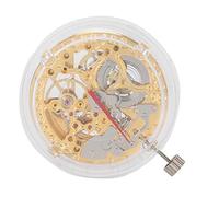 VESHENVEN Movimiento de reloj Gold Hollow 2807, piezas de repuesto para el reemplazo del movimiento de reloj mecánico, movimiento metálico de diseño hueco para reparación de relojes, compati