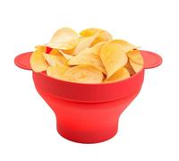 Vesidoloy Cubo de Palomitas,Cajas de Snack de Silicona con Asas y Tapa | Bol para Palomitas - Para Home Theater Cinema Carnaval Amantes del Cine Niños Adultos Familia Noche de Película