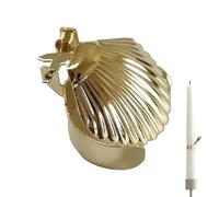 Vesidoloy Tapón de Vela, Apagador con patrón de Concha para Apagar Velas, Cortadora de Velas, Herramienta para Apagar para Evitar desperdicios y Accidentes