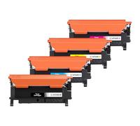 Veson 4 cartuchos CLT-407 CLT-409S compatibles con CLP-320, para tóner Samsung CLT-4072S para Samsung CLP-320, CLP-321N, CLP-325W, CLP-326, CLX-3180, CLX-3185, CLX-3186 (1 negro, 1 cian, 1 magenta, 1