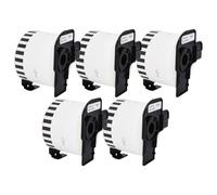 Veson - 5 rollos blanco DK-22223 DK22223 Etiquetas continuas compatibles con rollos de etiquetas de dirección Brother, 50 mm x 30,48 m etiquetas de envío para Brother P-Touch QL-500 570 600 700 710W