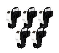 Veson - 5 rollos de color blanco DK-11204 DK11204 compatibles con rollos de etiquetas de dirección Brother, 17 mm x 54 mm etiquetas de envío para impresora de etiquetas Brother QL (400 etiquetas por