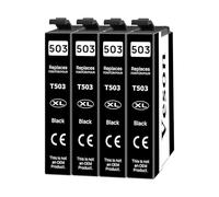 Veson 503XL Cartuchos de impresora compatibles con Epson 503 XL, 4 | Compatible con Epson Expression Home XP-5200 XP-5205 XP5200 XP5205, Workforce WF-2960DWF WF-2965DWF WF2960 WF2965