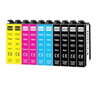 Veson 503XL - Cartuchos de tinta de repuesto para impresoras Epson 503XL 503 XL Multipack para Expression Home XP-5200 XP-5205, Workforce WF-2960DWF WF-2965DWF WF2960 WF2965 (10 unidades)