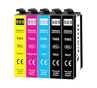 Veson 503XL Multipack Compatible con Epson 503 XL Cartuchos de Impresora para Epson Workforce WF-2960DWF WF-2965DWF WF2960 WF2965, Expression Home XP-5200 XP-5205 (paquete de 5)