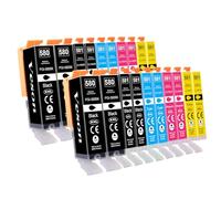 Veson 580 581 XXL Cartuchos de Tinta Compatible con Canon PGI-580XXL CLI-581XXL para Canon Pixma TR8550 TR8500 TS9551 TS9550 TS8350 TS8251 TS8150 TR7550 TS6150 TS6350 TS6250 TS6151 TS705, 20 Paquetes