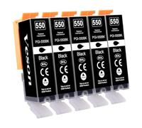 Veson Cartuchos de impresora 550XL compatibles con Canon PGI-550 PGBK XL negro, para cartuchos de impresora Canon Pixma IX6850 IX6800 MX925 IP7250 IP8750 MG7150 MG7550 IP7200 MG5450 MX725 MX920 (550