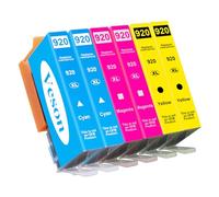 Veson Cartuchos de Tinta 920XL compatibles con HP 920XL para Officejet 6000 6500 6500A 7000 7500A (6PACK)