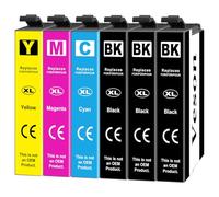 Veson Cartuchos de Tinta Reemplazo para 405XL Compatibles con Epson Workforce Pro WF-3820 WF-3825 WF-4820 WF-4825 WF-4830 Workforce WF-7830 WF-7835 WF-7840 WF-7310 (Paquete de 6)