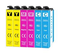 Veson Reemplazo para 405XL Cartuchos Tinta Compatibles con Epson Workforce Pro WF-3820 WF-3825 WF-4820 WF-4825 WF-4830 Workforce WF-7830 WF-7835 WF-7840 WF-7310, 6 Colores