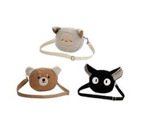 Vesone Bolso de hombro de felpa para mujer,Bolso de hombro peludo, Bolso de hombro de animales, Bolso cruzado de felpa con dibujos animados, lindo bolso de hombro para mujer, bolso de gran