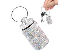 Vesone Llavero Contenedor De Pastillas, Estuche Para Pastillas Con Llavero,Contenedor de pastillas de viaje - Pastillero impermeable y portátil para bolso para hombres y mujeres, organizador de