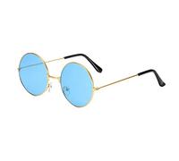 Vesone Sol Redondas para Hombre - Gafas Retro Hippie Lente Redonda Tintada | Sol Hippie Mujeres Hombres Gafas Circulares para favores Fiesta
