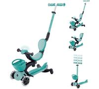 Vespa infantil GLOBBER Go-Up Baby Lights 360 Menta/Verde oscuro