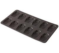 Vespa Madeleine Molde Antiadherente 12 plazas, Aluminio, Negro