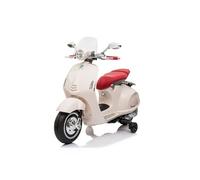 Vespa Scooter eléctrico para niños a Partir de 18 Meses, Moto eléctrica para niños, vehículos eléctricos 1x35W, 3km/h (Blanco)