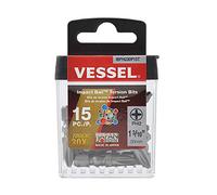 VESSEL Brocas de torsión de bola de impacto PH2X30 15PC (TicTac)