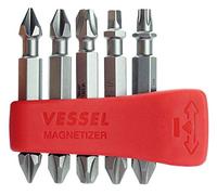 VESSEL EDEPH50K001 - Juego de puntas Neck Torsion PH1, PH2, PH3, SQ2, T25 (50 mm, 5 unidades)