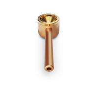 Vessel Premium Pipa Pura con inserto de doble hélice | 1g capacidad - 3-dividido | Limpieza fácil Boquilla Desmontable| Pipa de fumar | Uso de productos de tabaco (Rosa Oro)