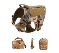 Vest Pet - Juego de arnés y correa de perro de pastor alemán Golden Retriever para todas las razas de perros (juego de 4 piezas, XL (40-60 kg)