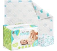 Vesta Baby Cambiadores Desechables - Paquete de 65 Suaves Empapadores A Prueba de Fugas - Protectores Portátiles Blancos para el Cambio de Pañales para Proteger la Cama y la Mesa - Forros Impermeables