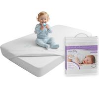 Vesta Baby Protector de Colchón Premium para Cuna 70 x 140 cm - Funda de Almohadilla Impermeable Sábana Ajustable Bambú Natural Cobertura Silenciosa para Bebés y Niños Pequeños