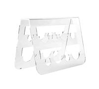 VESTA Botellero Cantina - Transparente - Capacidad para hasta 8 botellas - 50 x 19 x 34,5 cm - Cristal acrílico - Fabricado en Italia