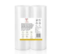 Vesta Precision Rollos de Envasar al Vacío Gofrados para Máquina Envasadora | Libres de BPA, Ahorro de Plástico un 30%, Aptos para Microondas, Congelador y Sous Vide | 2 Rollos de 30cm x 6metros