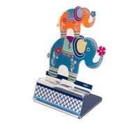 VESTA Soporte para teléfono móvil decorativo Happy Phone - Elefante - H14 cm - Cristal acrílico - Fabricado en Italia