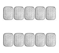 Vestamore 10 paños de fibra multicolor de doble cara para lavavajillas, trapos absorbentes gruesos, 6.3 x 4.7 pulgadas, limpiador de seda plateada antiarañazos para limpieza de grasa, ollas y