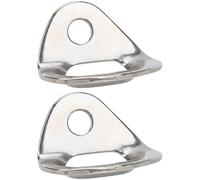 Vestamore 2 anclajes de escalada en roca de 25 Kn, placa de acero inoxidable 316, agujero M10, perchas resistentes a la corrosión, 2.36 x 1.57 pulgadas, para espeleología, montañismo y rapel