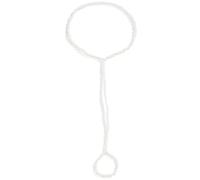 Vestamore Cadena de pie para mujer, joyería decorativa elástica con cuentas, tobillera de playa para niñas, pulsera de tobillo de moda para fiestas de verano y uso diario, diseño de cuentas elásticas