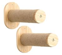 Vestamore Estantes de pared para gatos con escalones Fukumaru, juego de muebles de pared para gatos grandes, construcción de madera, 28,5 cm de largo, fácil de instalar para uso en interiores