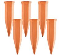 Vestamore Seis picos de riego automático, dispositivos eficientes de riego de plantas de arcilla para uso en interiores y exteriores, riego por goteo para macetas de 5 a 9 pulgadas, proceso de recarga