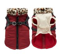 Veste d’Hiver pour Chien de compagnie | Manteau Chaud d'hiver réfléchissant pour chiot | Manteau d'hiver pour Chien Avec fermeture éclair au Dos pour la randonnée, le Camping, la Course, la randonné