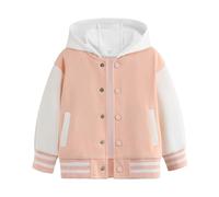 Veste légère pour enfant avec capuche détachable et bloc de couleur, manches longues, idéale pour les jeux en extérieur au printemps et en automne, coupe sportive confortable pour garçons et filles