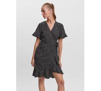 VESTE MODA Vestido Corto Envoltura Mini con Volantes y Escote en V VMFILLI NUEVO