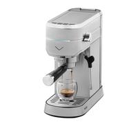 Vestel Cafetera manual SESM5040 X, 15 bares de presión, acero inoxidable con espumador de leche, depósito de agua de 1,2 L, color: plata
