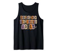 Vestida como un Adulto Responsable Divertido Camiseta sin Mangas