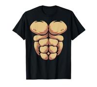 Vestida como un Gorila Funny Abs Muscle Idea Halloween Outfit Camiseta