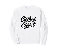 Vestida de Cristo Versículo de Las Escrituras de fe Cristiana Sudadera