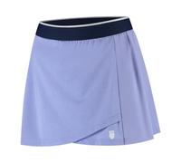 Vestida hipercourt Femenina K-Swiss Jacquard - Neón Morado/Azul Marino/Blanco | Falda de Tenis/Padel de Alto Rendimiento