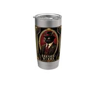 Vestida para matar al gato negro Art Deco Vaso térmico de acero inoxidable de doble pared