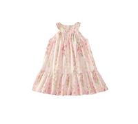 Vestido 2026 con estampado floral para niña, traje informal de verano para niños pequeños de 3 a 8 años, divertido y cómodo para el día a día, tejido ligero y transpirable, fácil de llevar con