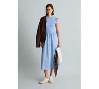 Vestido acampanado de jersey con volantes Flaxflower Blue XXL