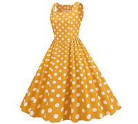 Vestido Año 50 Mujer, Pin-Up Vestido Vestido 1950's Bohemia Falda Plisada Talle Alto Fiesta Traje De Vestido 2023 Baile Vestido Rosa Noche Swing Vestido De Fiesta Elegante Una Línea Vestido De Fiesta