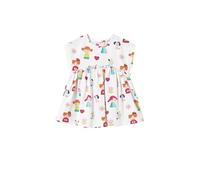 Vestido Bebe Niña - Manga Corta - Vestido Bebe niña Verano - Ropa de Regalo para Bebe Niña - Vestido Punto - Ropa Bebe Niña de 3 Meses a 18meses (FR/ES, Edad, 3 Meses, Blanco 1)
