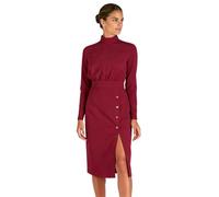Vestido Blazer Quirúrgico Mujer Vestido Lactancia Camisa Cirugía Algodón Ligero Ropa Trabajo Enfermería Camisa Blanca Médico Médicos borgoña XL